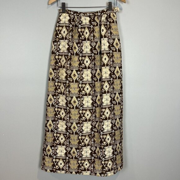 Nelly de Grab Maxi Skirt Vintage 70s 80s Dark Academia Size 10 *RUNS SMALL*